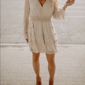 Saints & Hearts NWT long sleeve ruffle dress